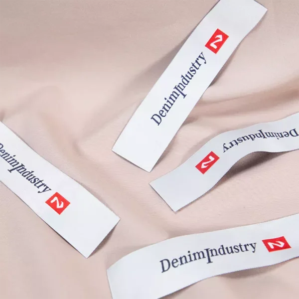damask woven label