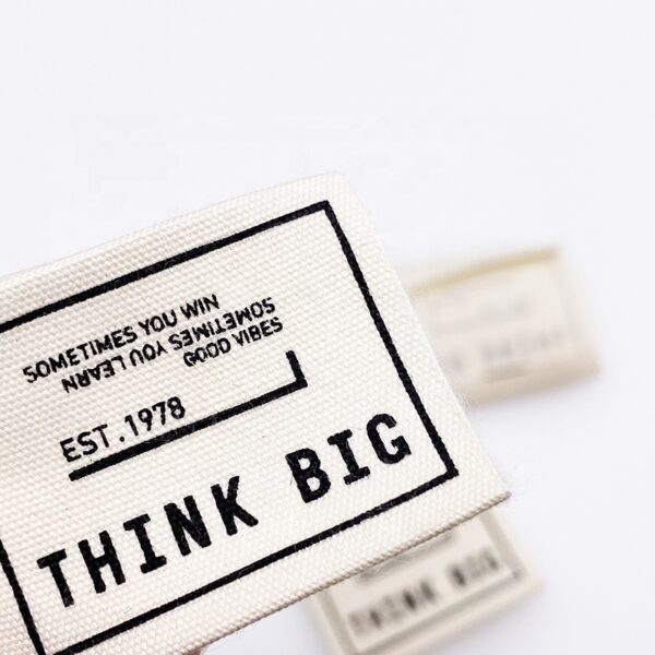 cotton printing label