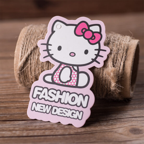 custom die cut swing tag