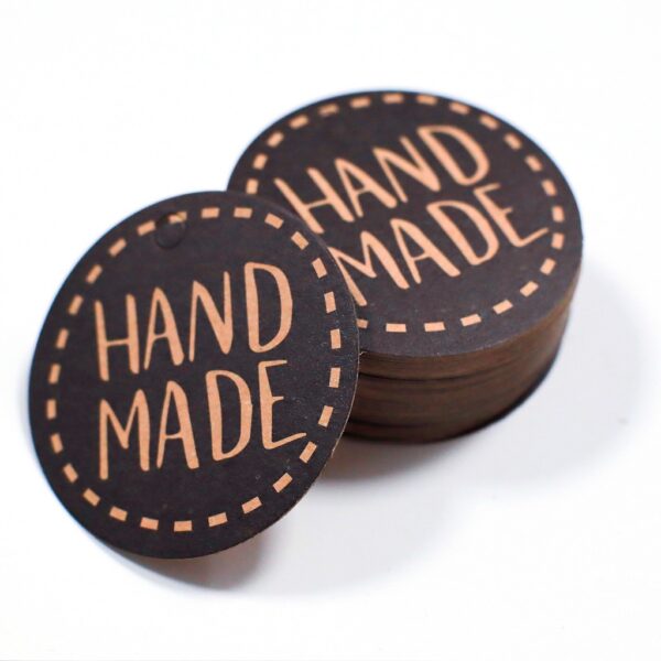 round shape hangmade swing tag