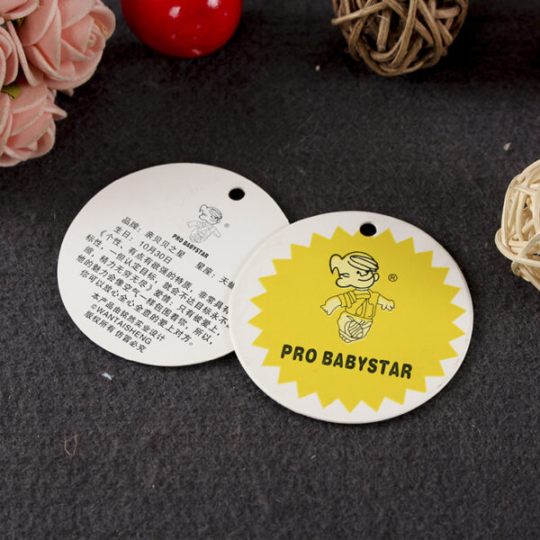 custom round tag